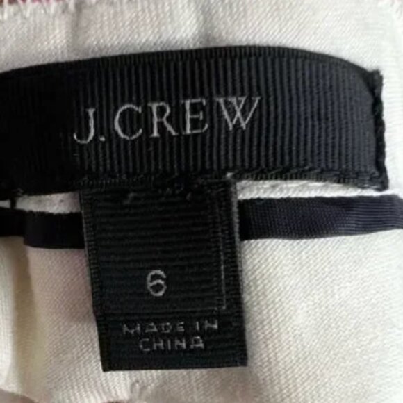 J.Crew Collection Womens Silk Blend CafeCapri Ankle Crop Antique Floral Pants 6 - Picture 8 of 13